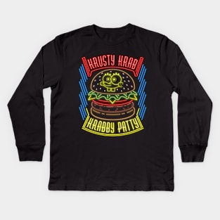 Spongy Patty Kids Long Sleeve T-Shirt